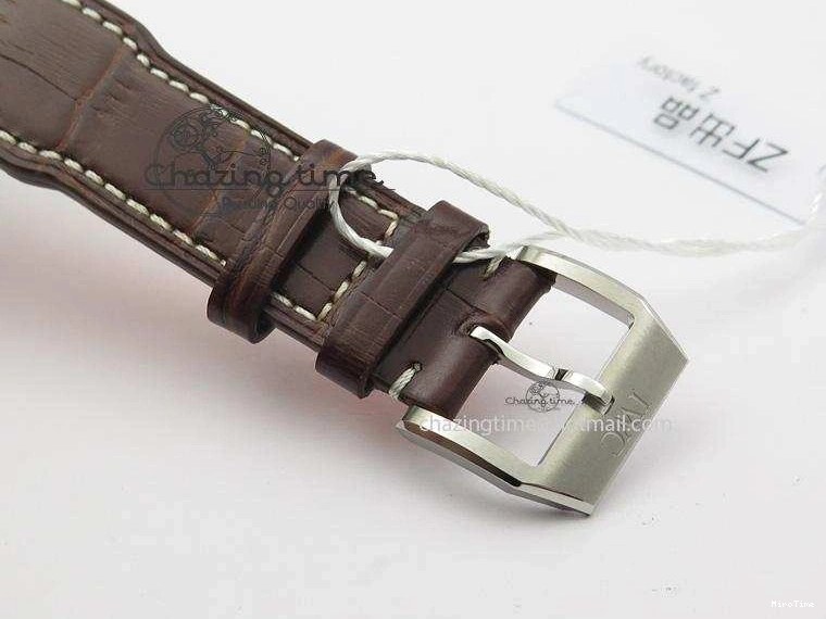 MIROTIME 0113 Youthful 2016 Pilot Chrono SS IW377719 ZF Best Edition On Brown Leather Strap A 7291